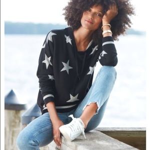 Evereve Jamison Esme Star grey Hoodie Pullover